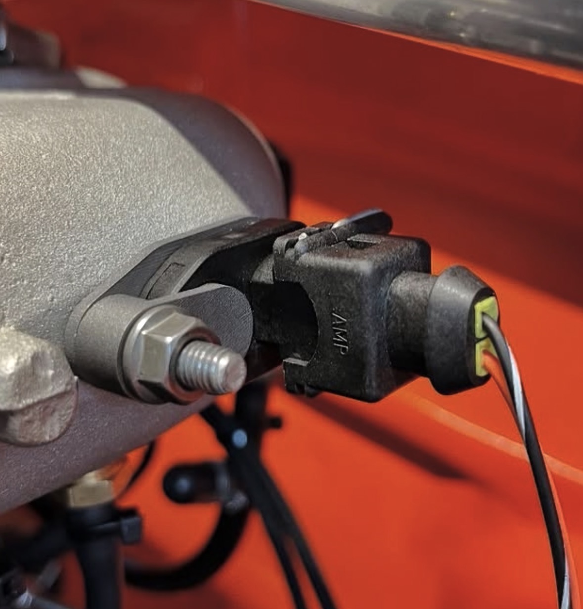 VW Callaway Intake Elbow Auxiliary Injector Port Sensor Adapter (Titanium)